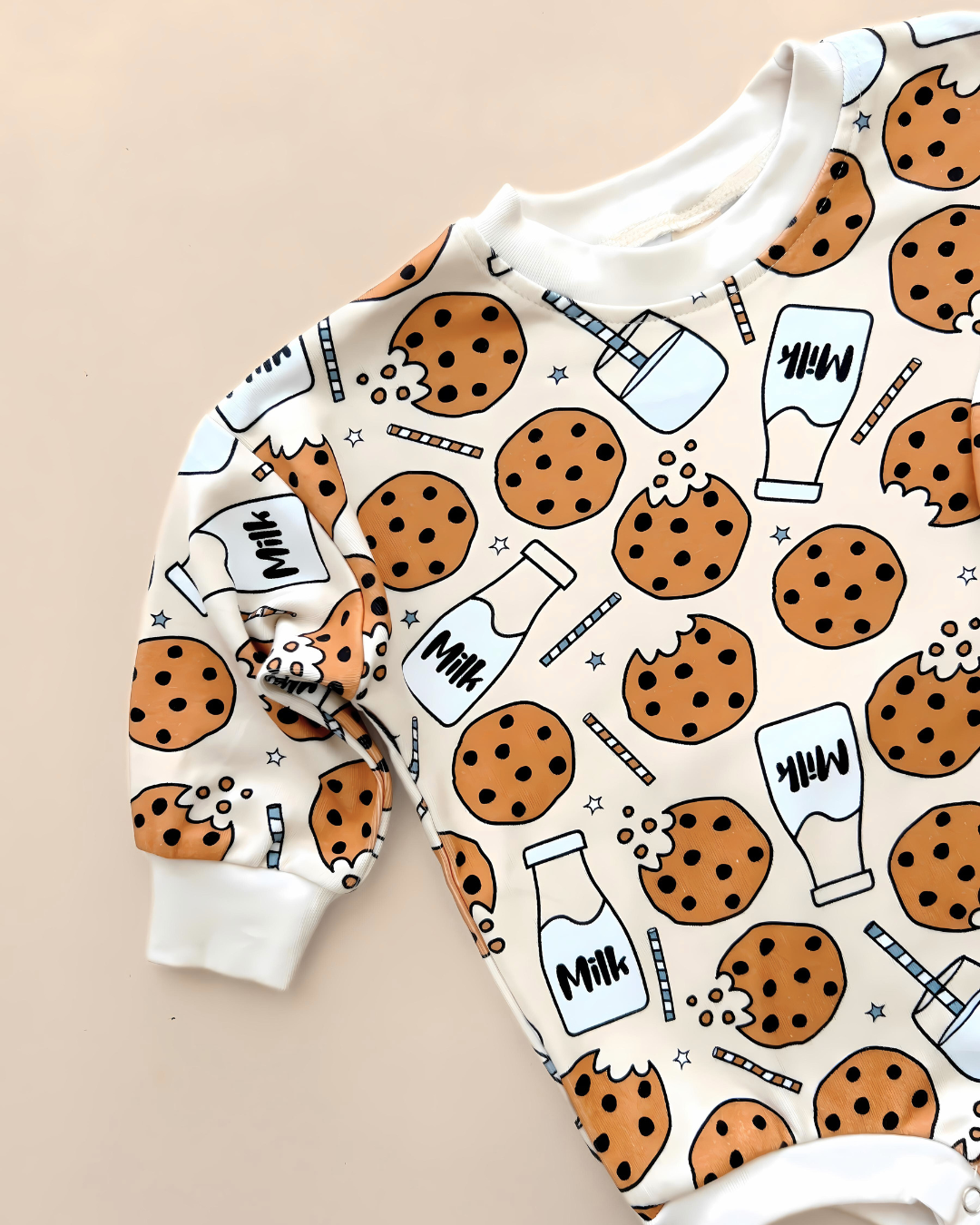 Bubble Romper | Milk & Cookies: 3-6M