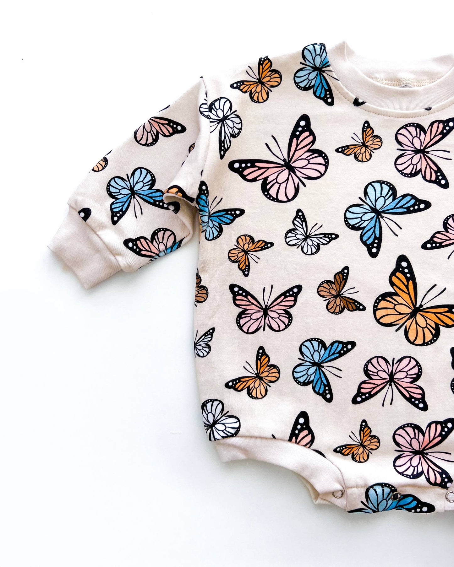Bubble Romper | Butterflies: 0-3M