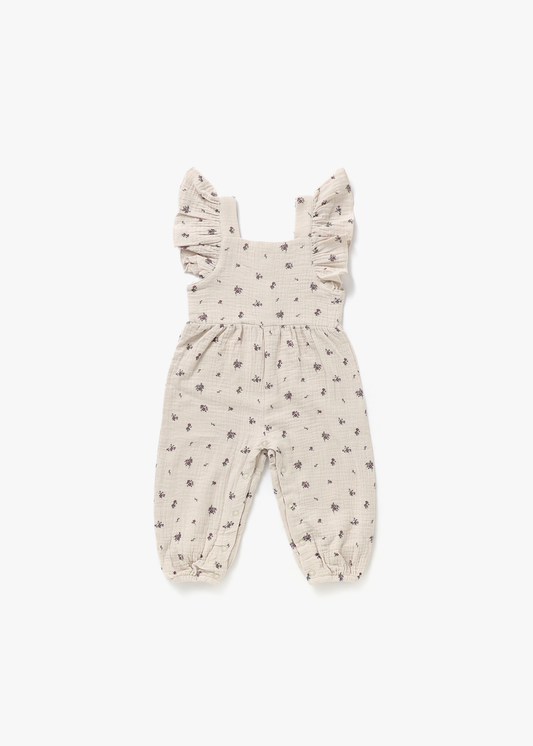 Flutter Jumpsuit | Floral: 6/12M