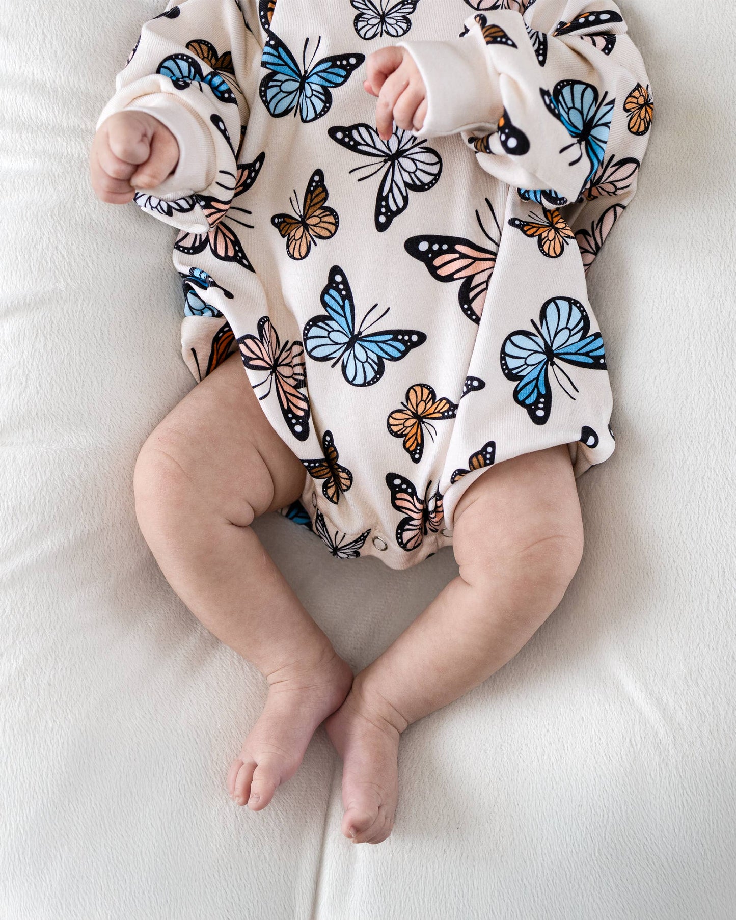 Bubble Romper | Butterflies: 0-3M