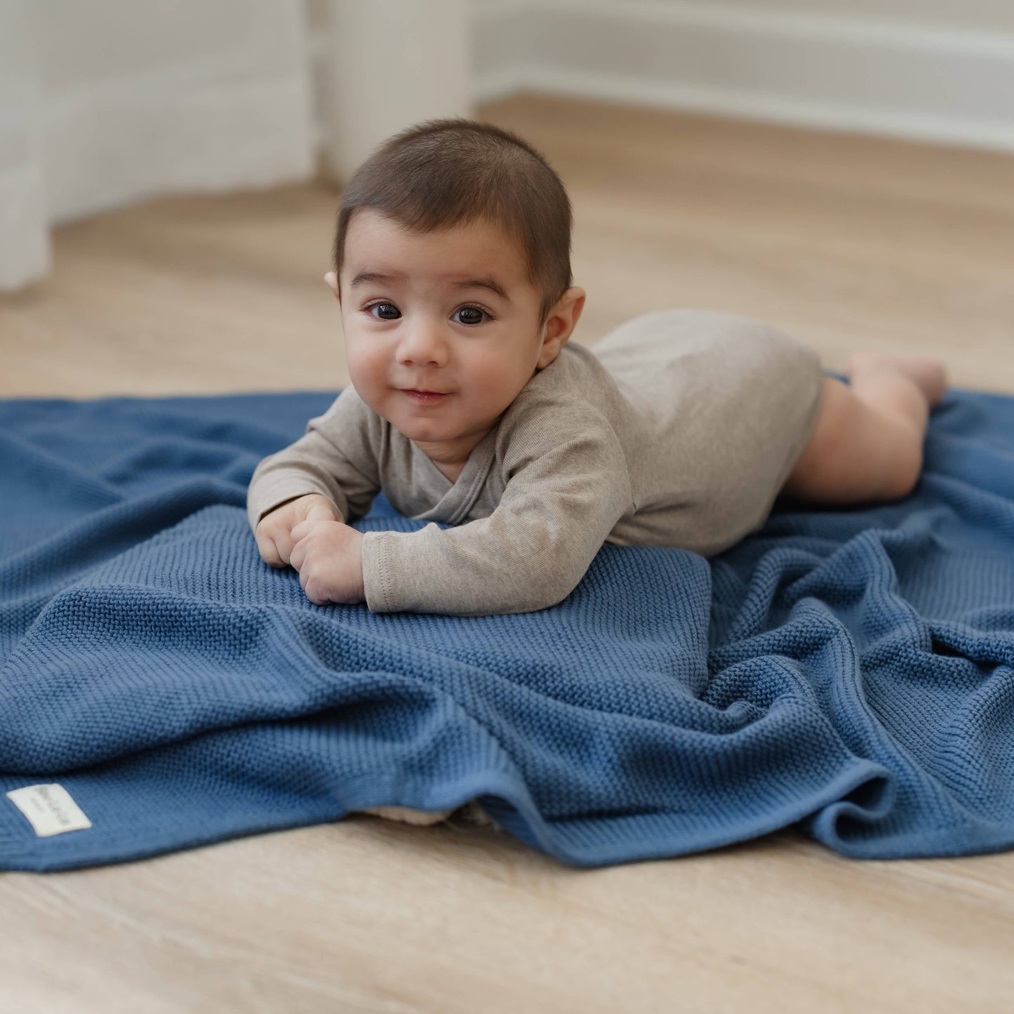 100% Organic Luxury Cotton Swaddle Receiving Baby Blanket: Oatmeal