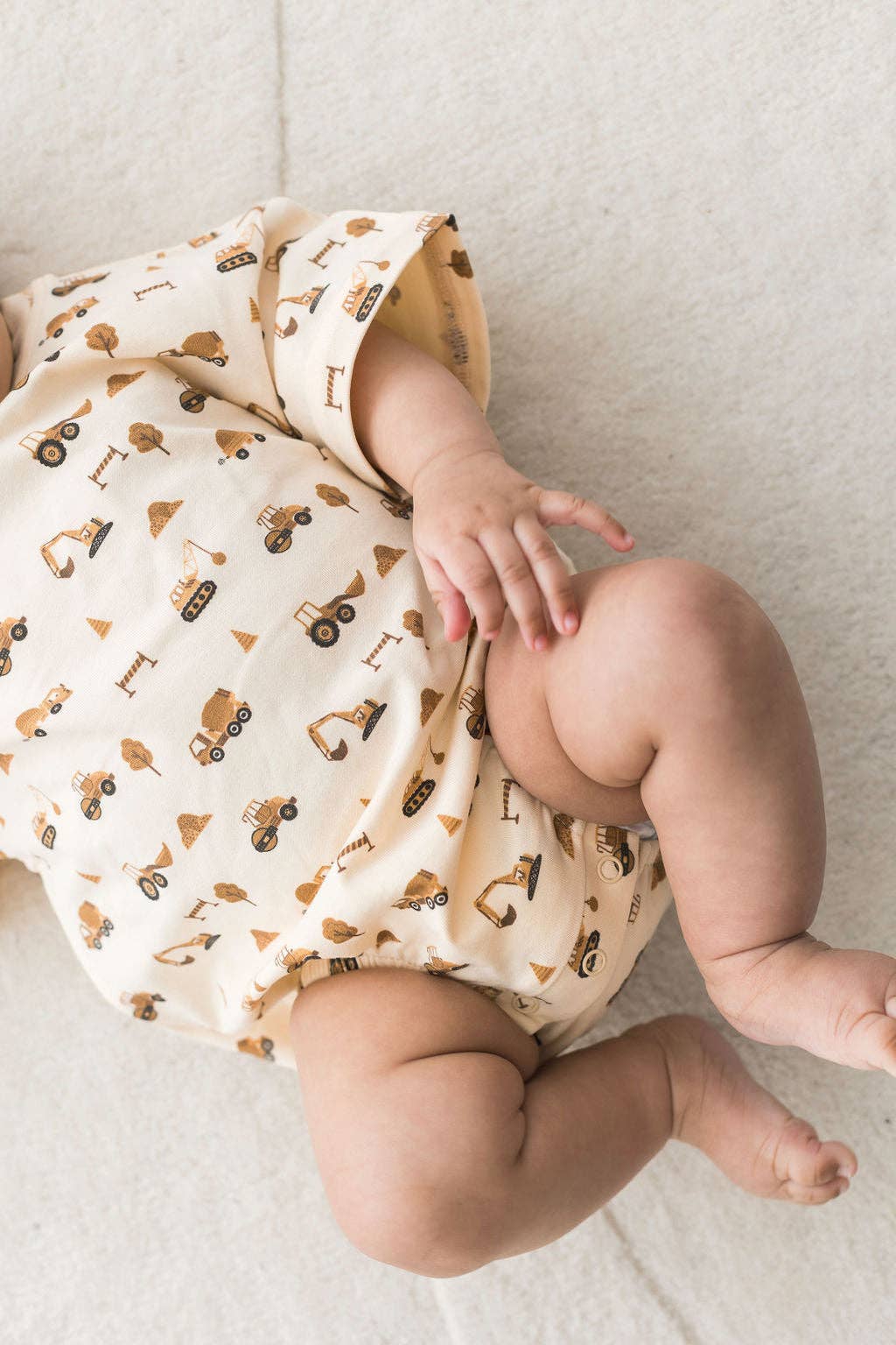 Short Sleeve Bubble Romper | Construction: 0/6M