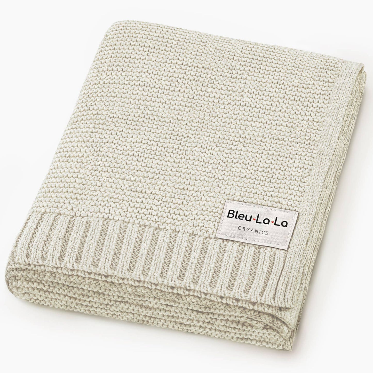 100% Organic Luxury Cotton Swaddle Receiving Baby Blanket: Oatmeal