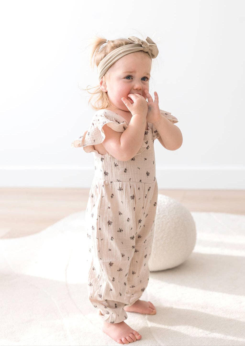 Flutter Jumpsuit | Floral: 0/6M