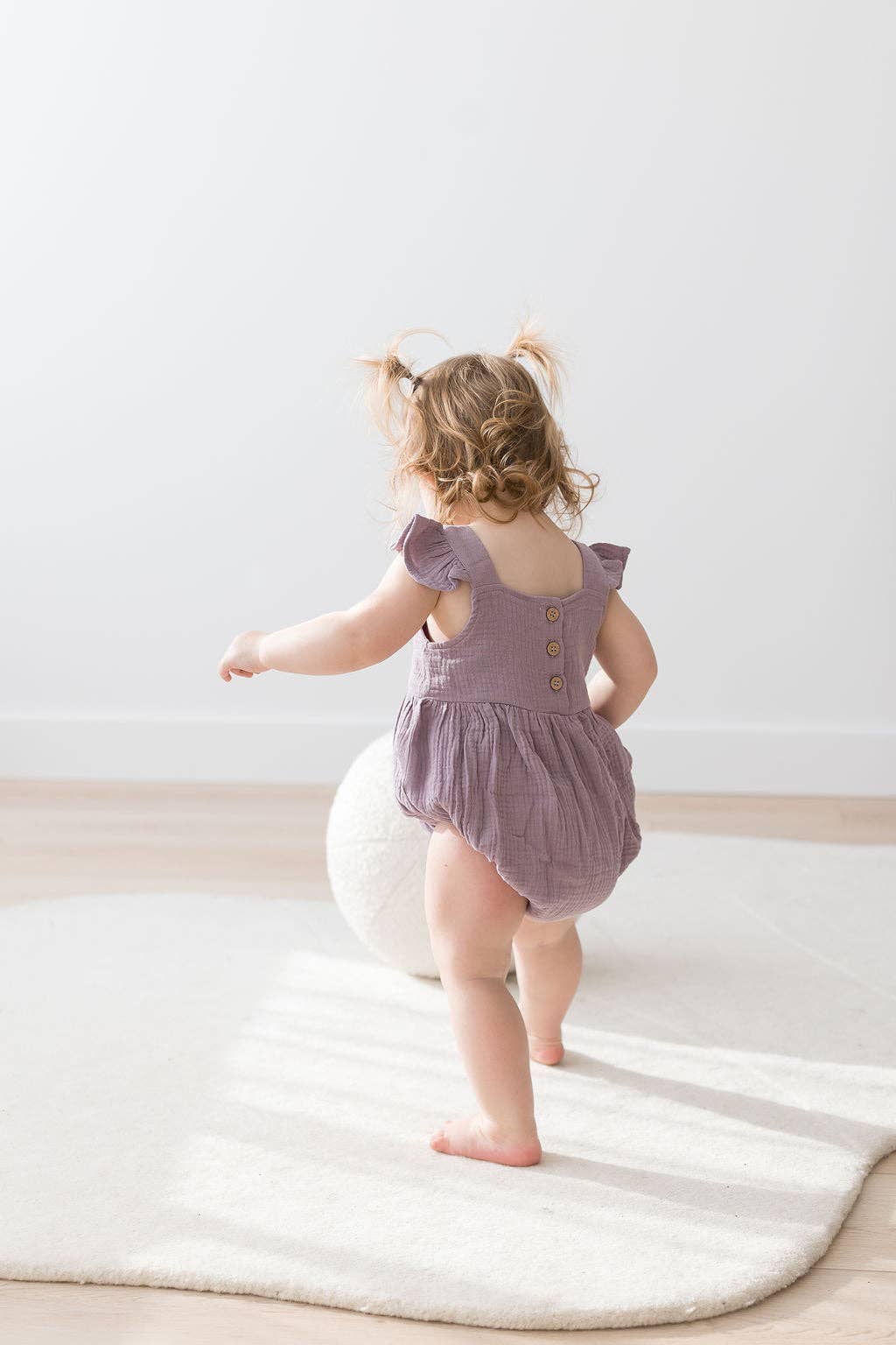 Flutter Bubble Romper | Lilac: 0/6M