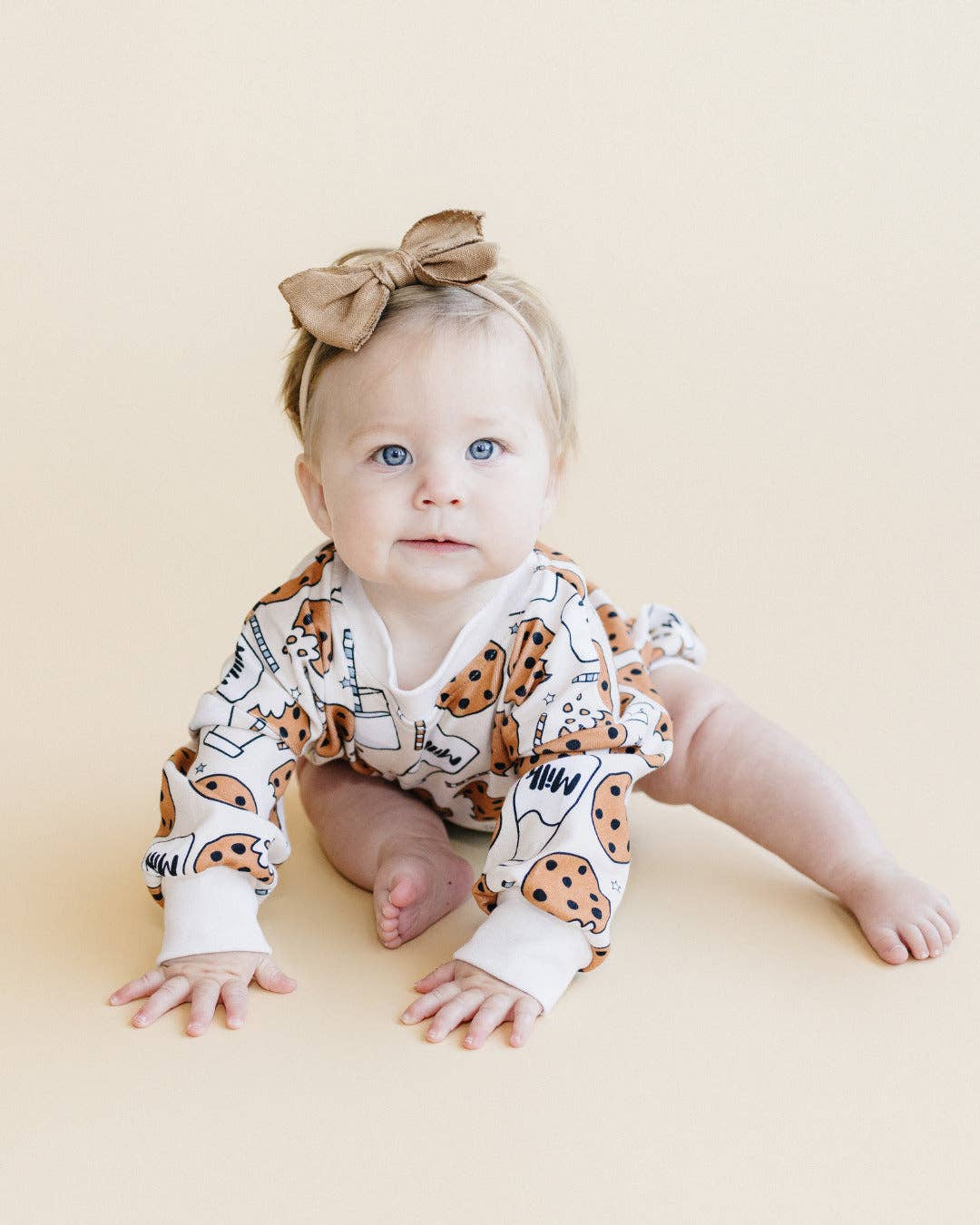 Bubble Romper | Milk & Cookies: 6-12M