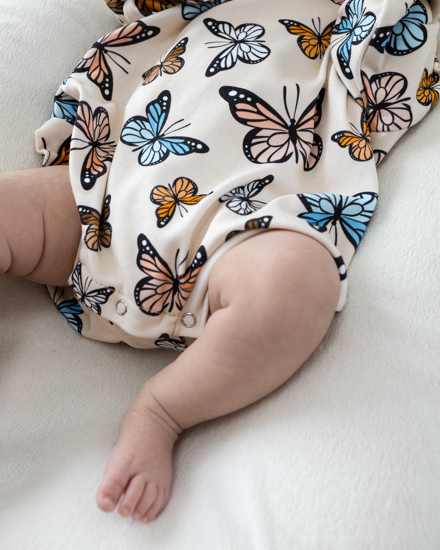Bubble Romper | Butterflies: 3-6M