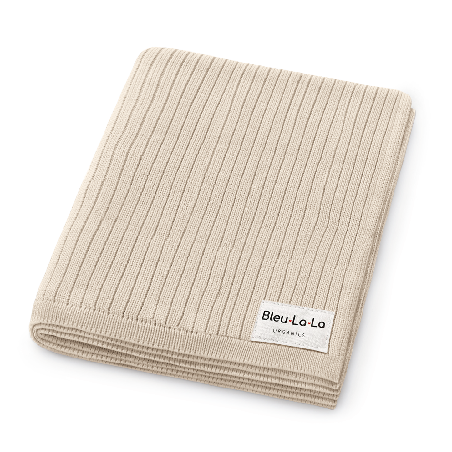 NEW! 100% Luxury Organic Cotton Ribbed Baby Swaddle Blanket: Oatmeal