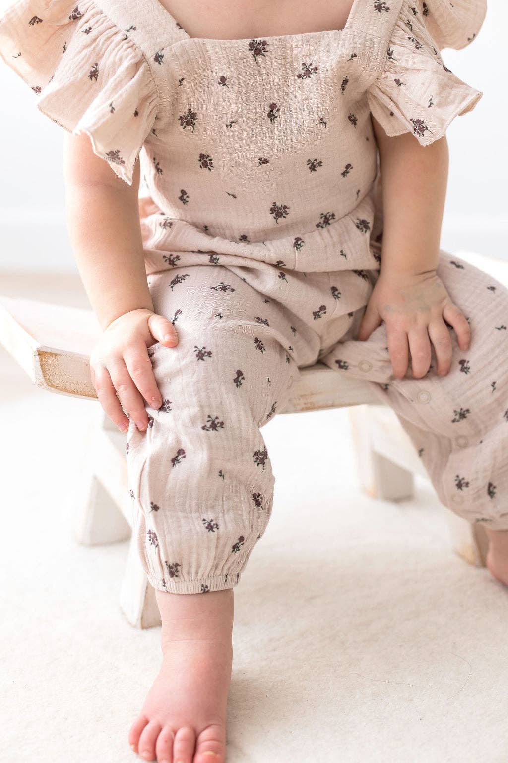 Flutter Jumpsuit | Floral: 0/6M