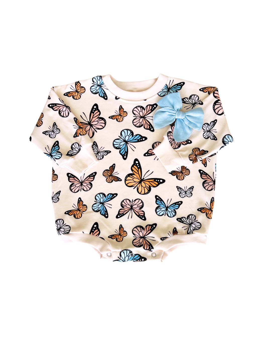 Bubble Romper | Butterflies: 0-3M