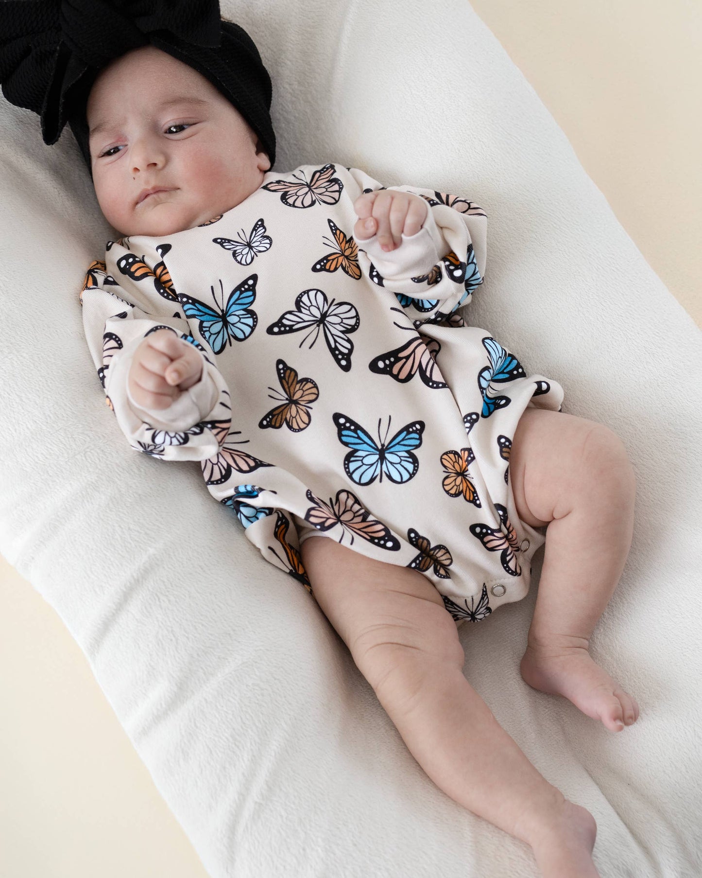Bubble Romper | Butterflies: 0-3M