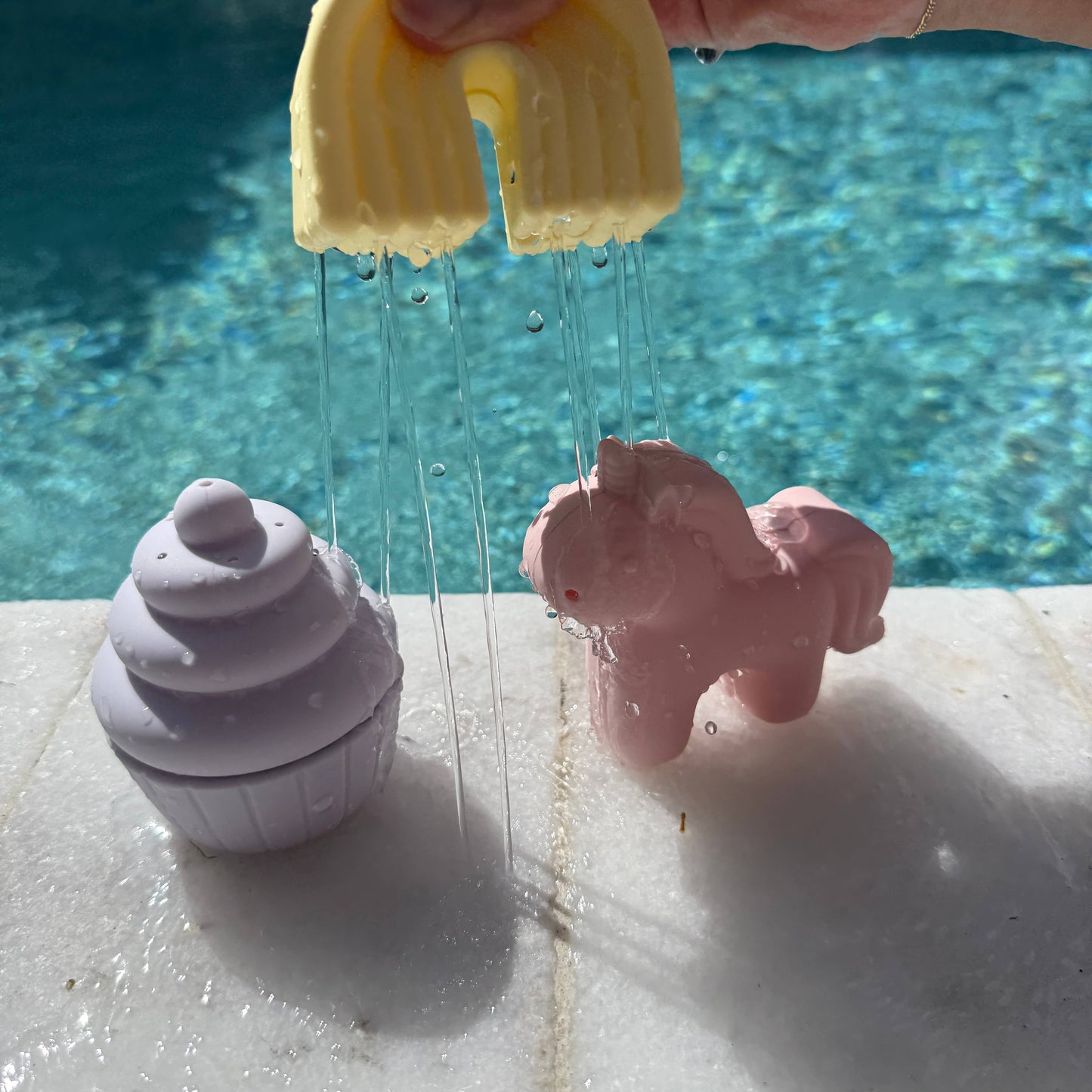 Squirt Water Bath Toy Set (Unicorn Theme) Mold Free