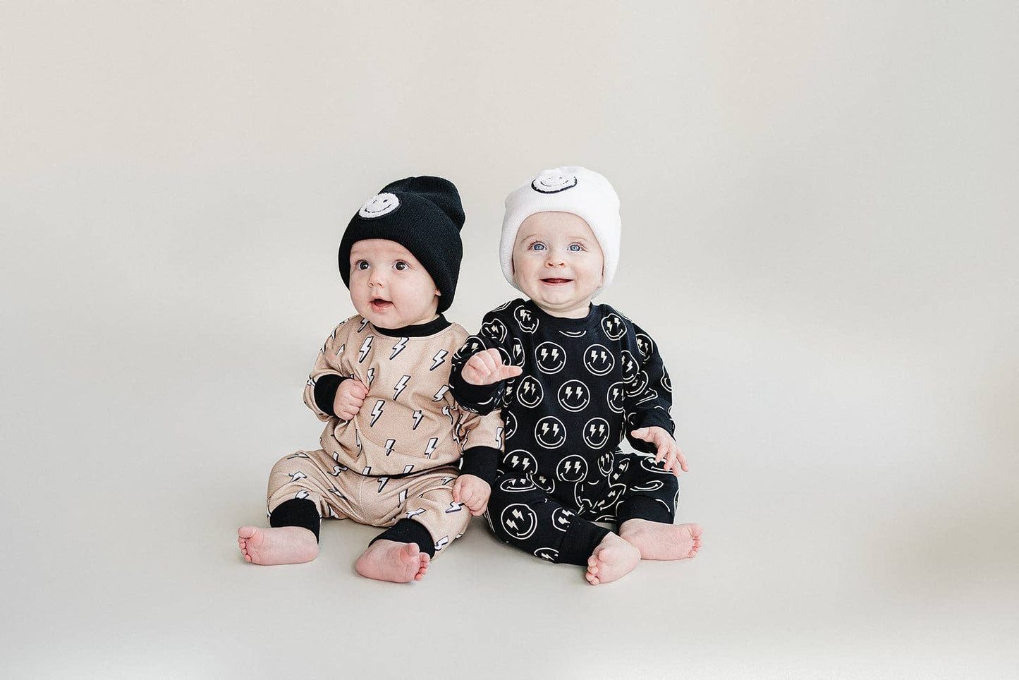 Smiley Baby & Kids' Beanie | White: Toddler