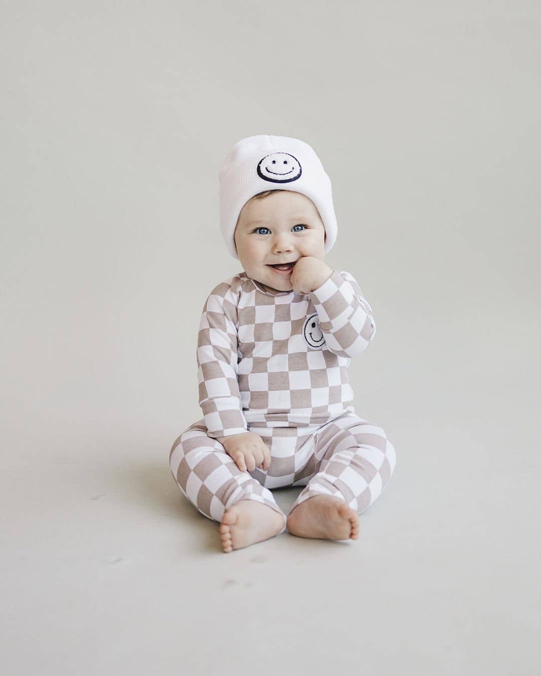 Smiley Baby & Kids' Beanie | White: Baby