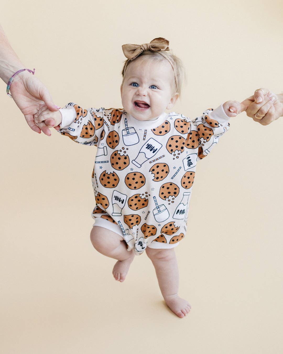 Bubble Romper | Milk & Cookies: 0-3M