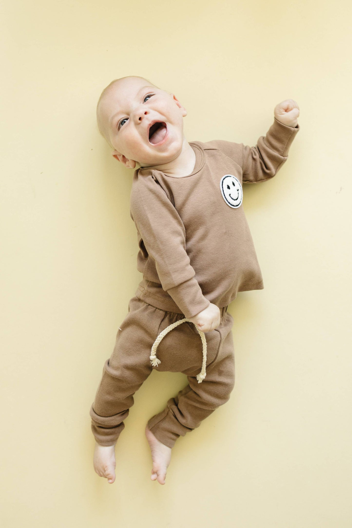 Lounge Set | Smiley Mocha: 12-18M