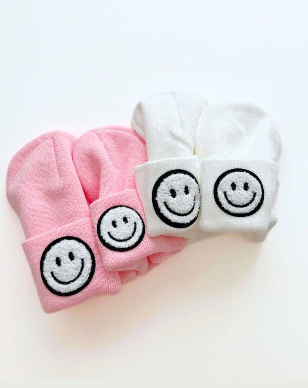 Smiley Baby & Kids' Beanie | White: Baby