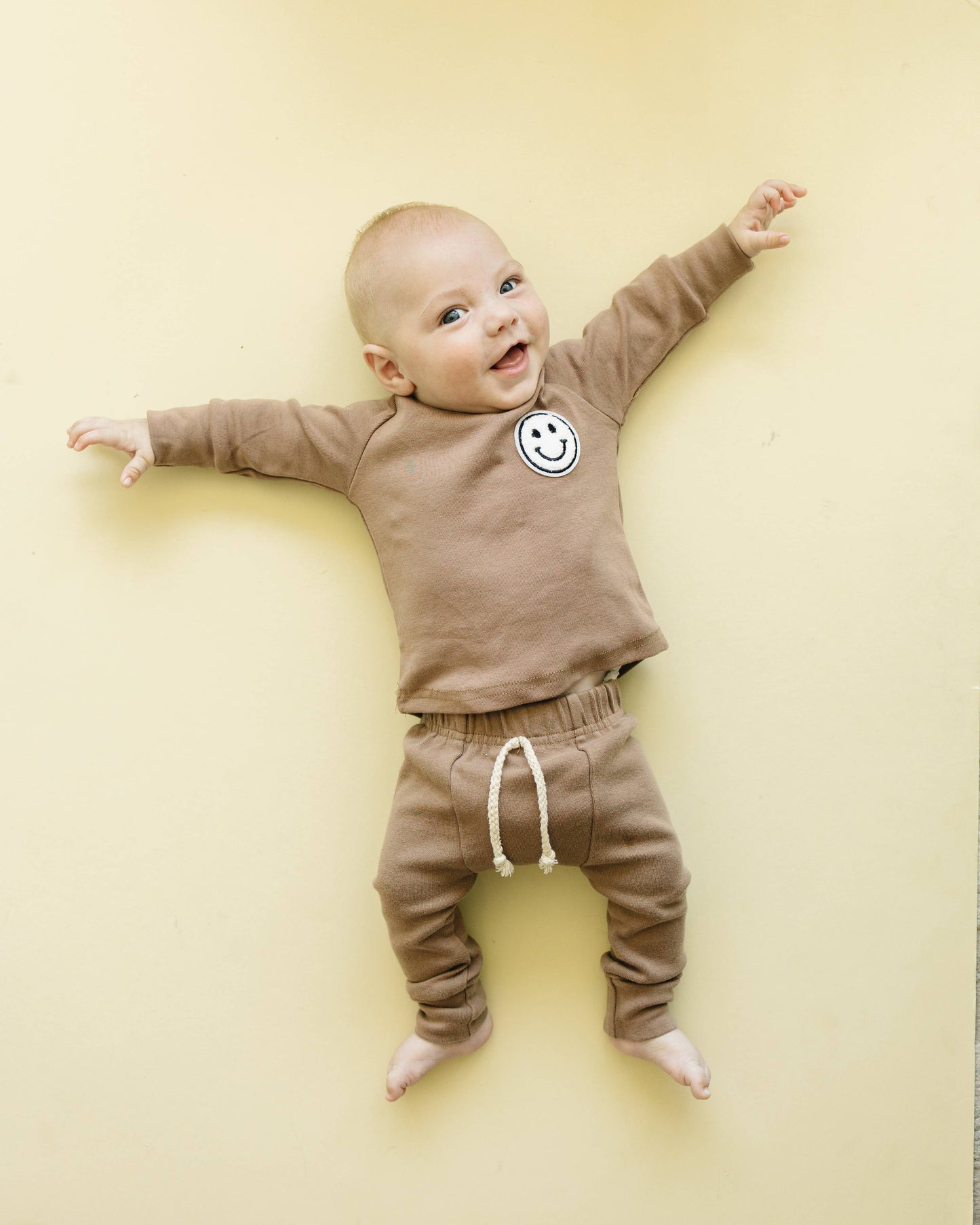 Lounge Set | Smiley Mocha: 12-18M