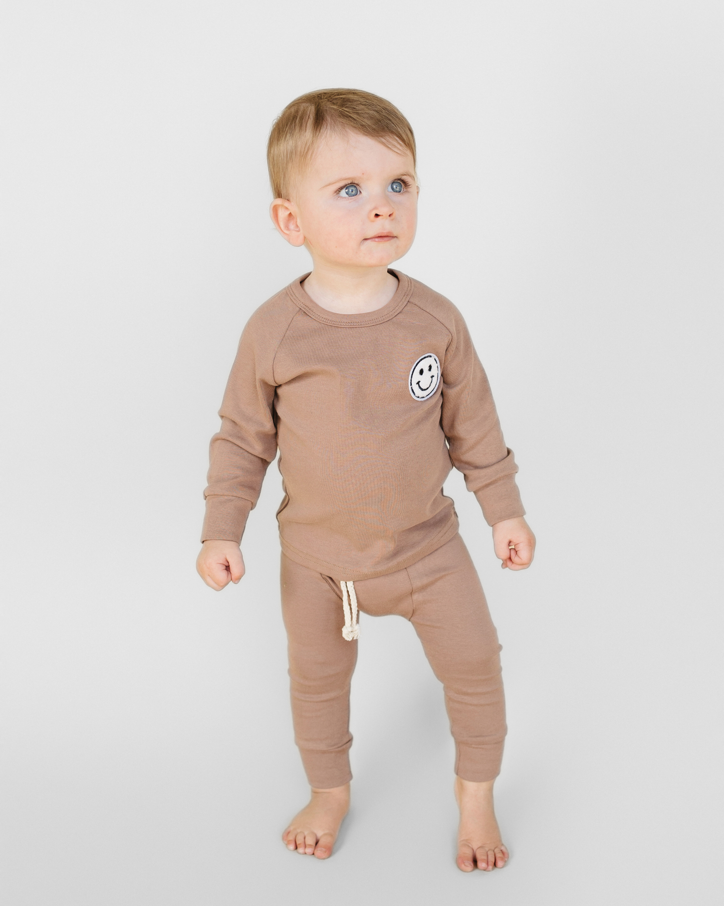 Lounge Set | Smiley Mocha: 12-18M