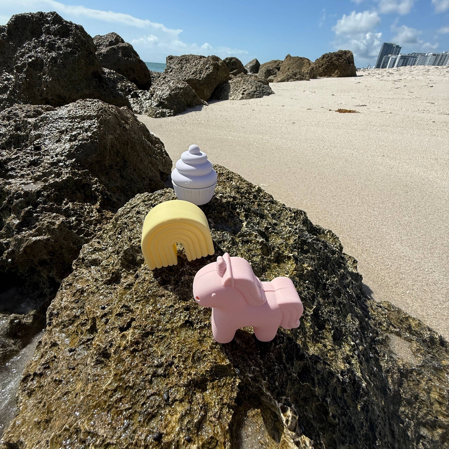 Squirt Water Bath Toy Set (Unicorn Theme) Mold Free