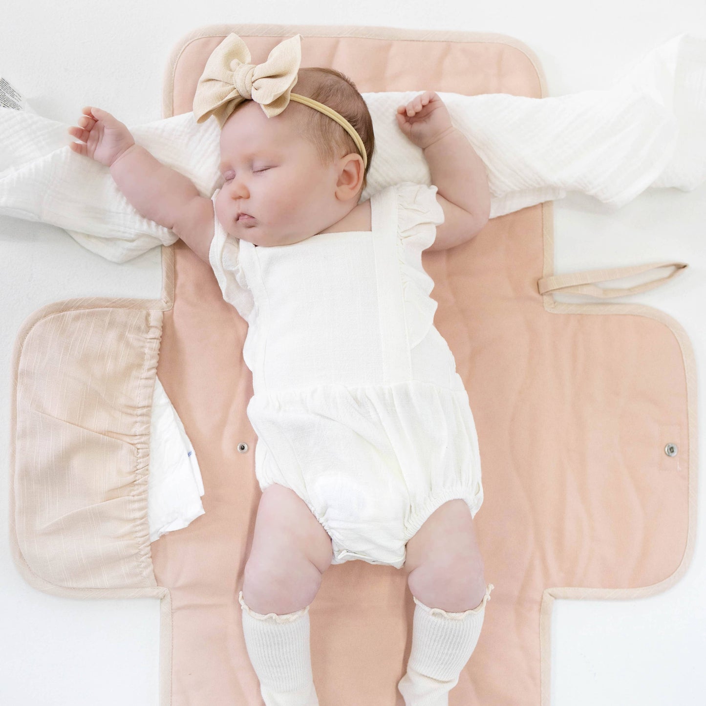 Premium Portable Changing Pad: Blush