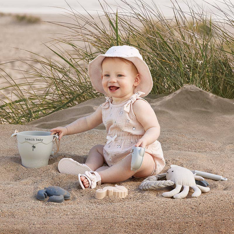 Tie Shoulder Cinch Waist Romper - Blossom: 6-12 mo