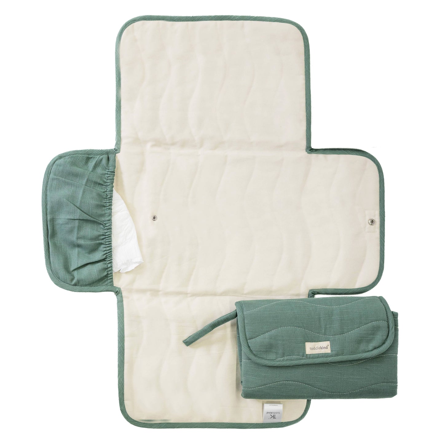 Premium Portable Changing Pad: Forest