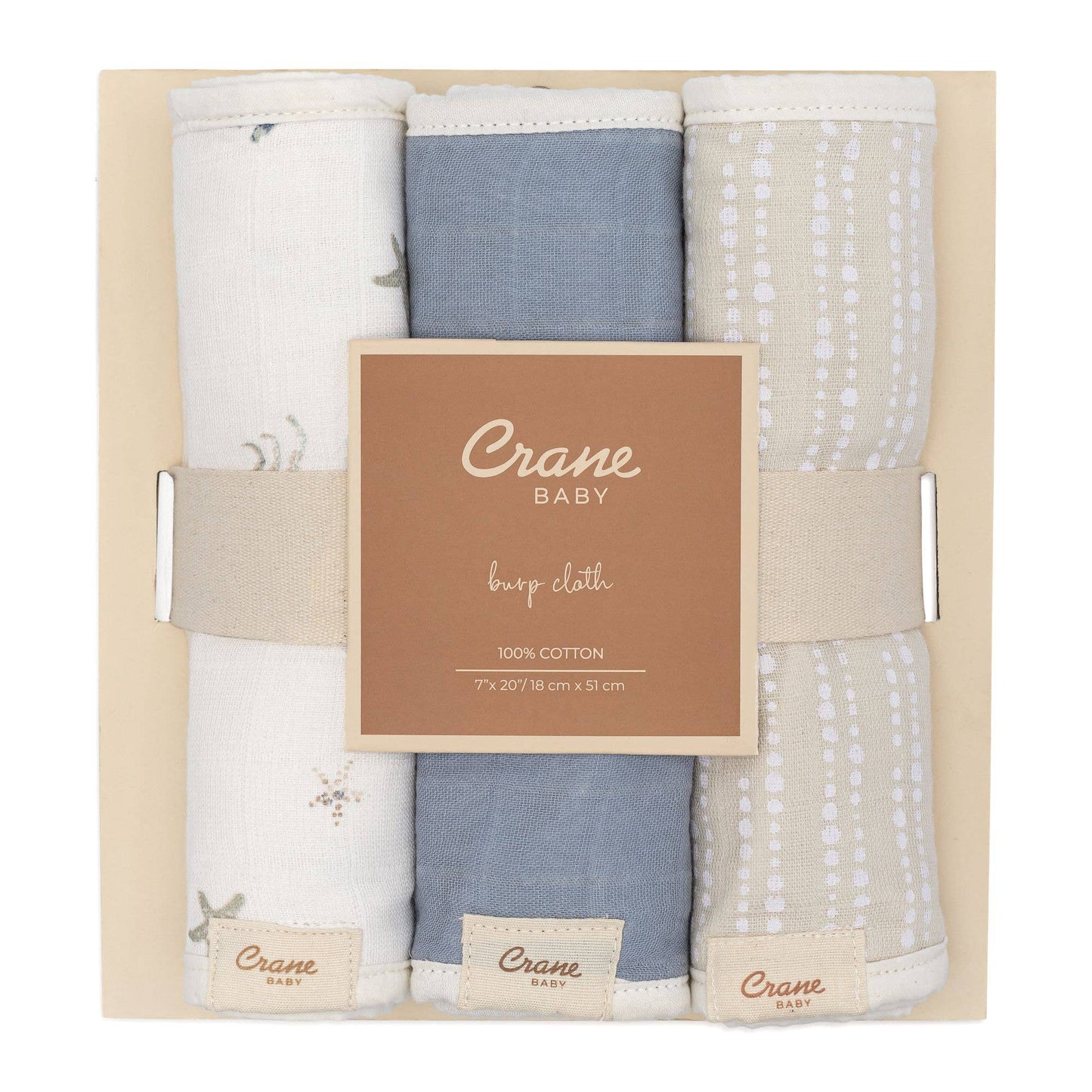 Cove 3-pc. Baby Burp Cloth Set (Ocean)