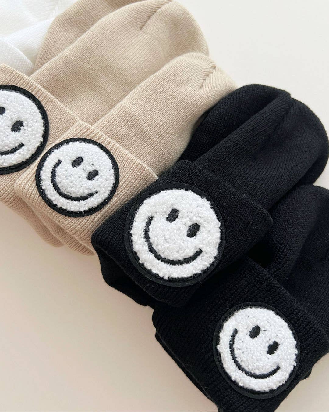 Smiley Baby Kids Beanie | Black: Toddler