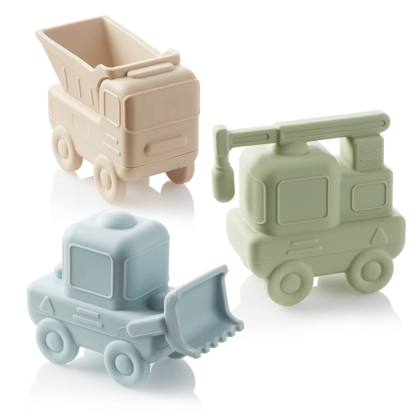 Construction Vehicles Mold-Free Bath Play Set!