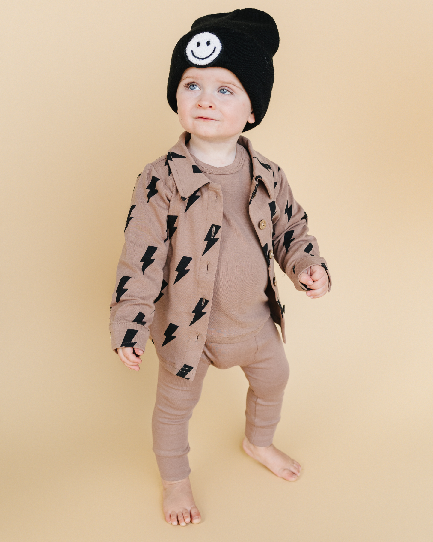 Lounge Set | Smiley Mocha: 12-18M