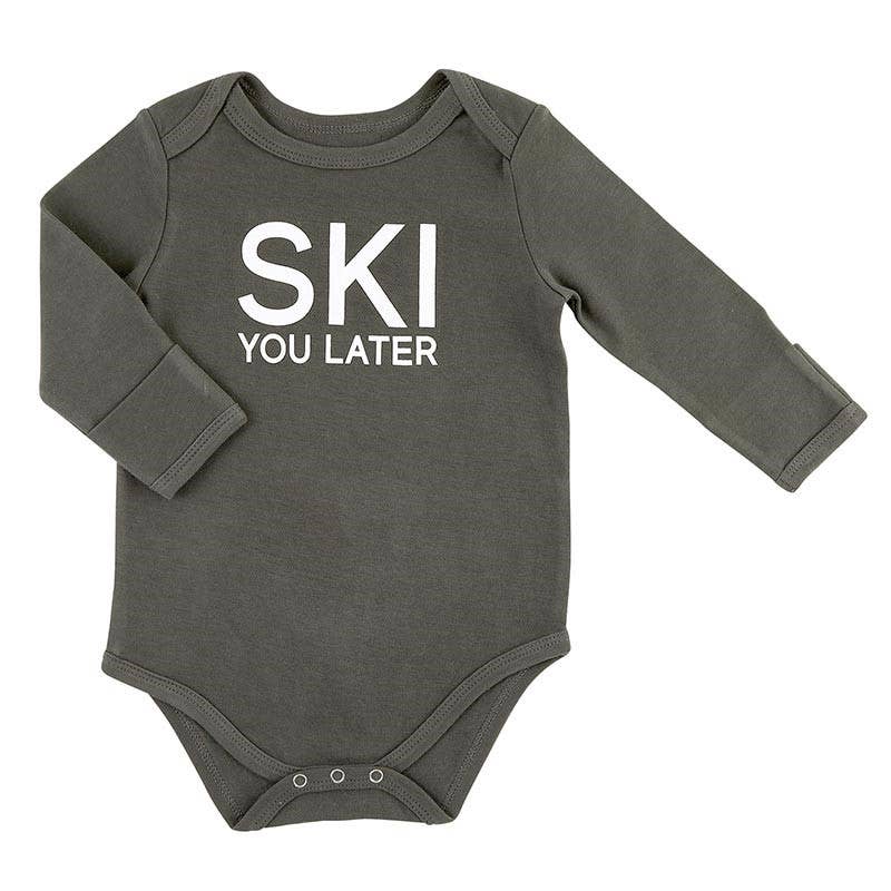 Winter Wonderland LS Snapshirt-Ski You Later 6-12 mo