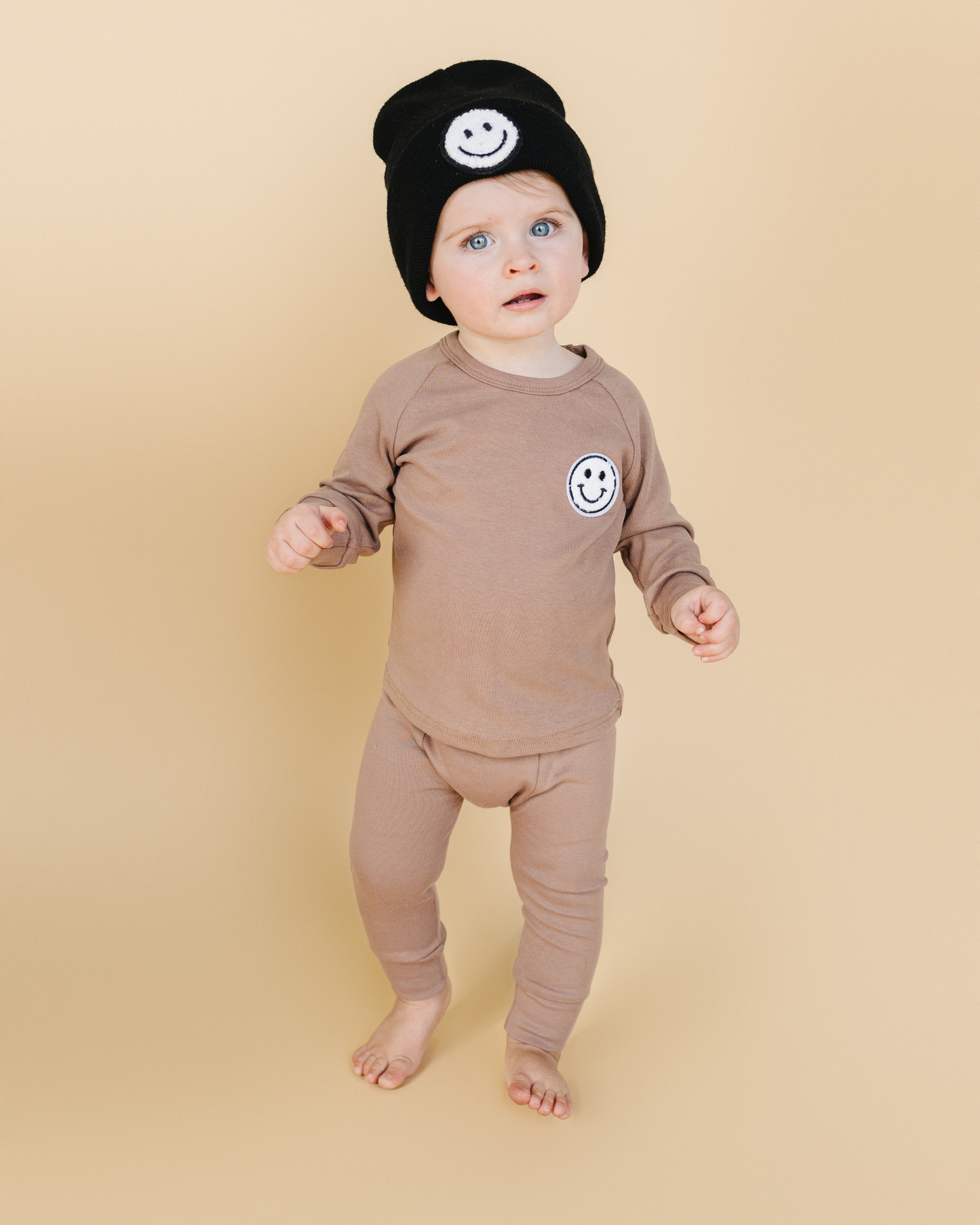 Lounge Set | Smiley Mocha: 12-18M