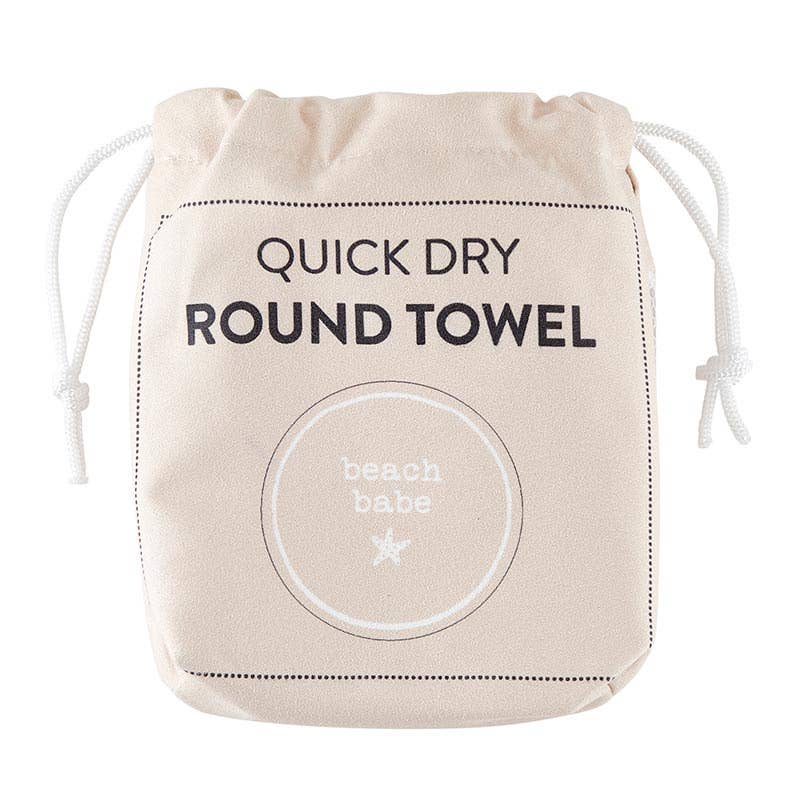 Quick Dry Round Baby & Toddler Towel - Beach Babe