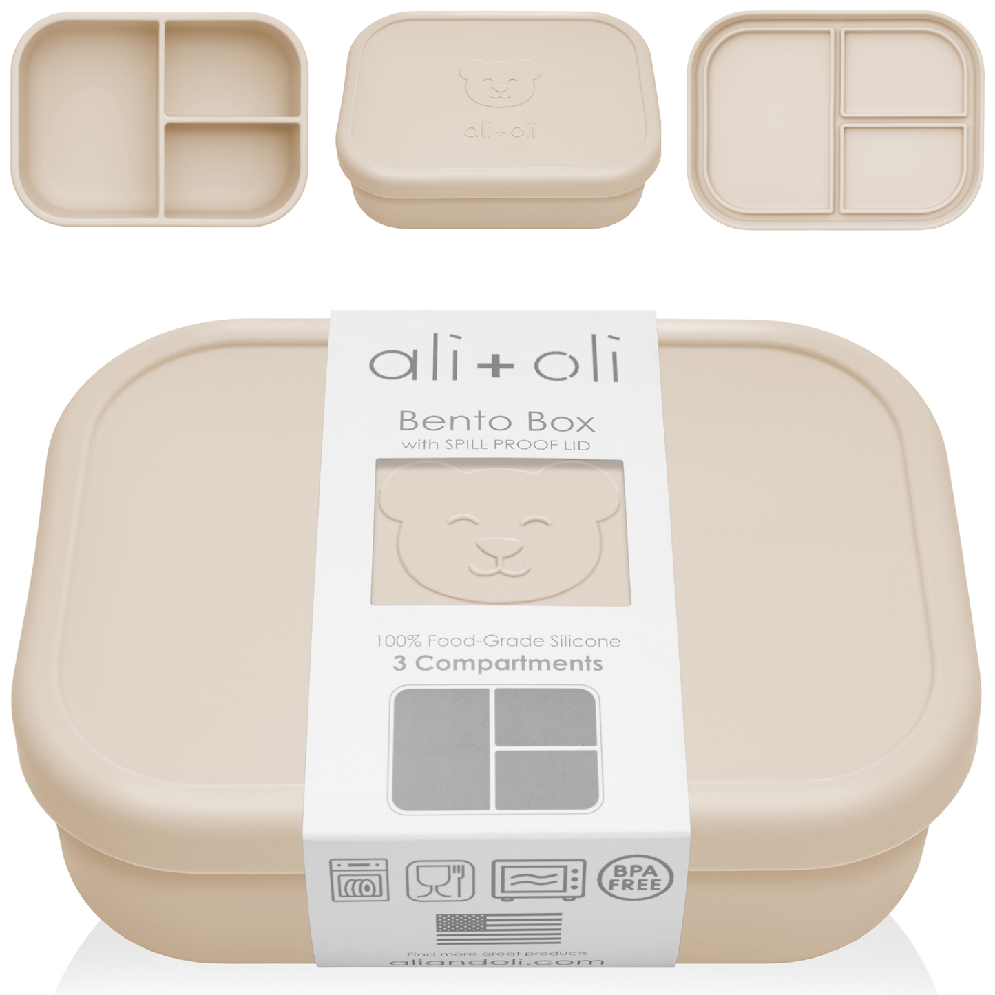 Leakproof Silicone Bento Box (Coco) Back to School