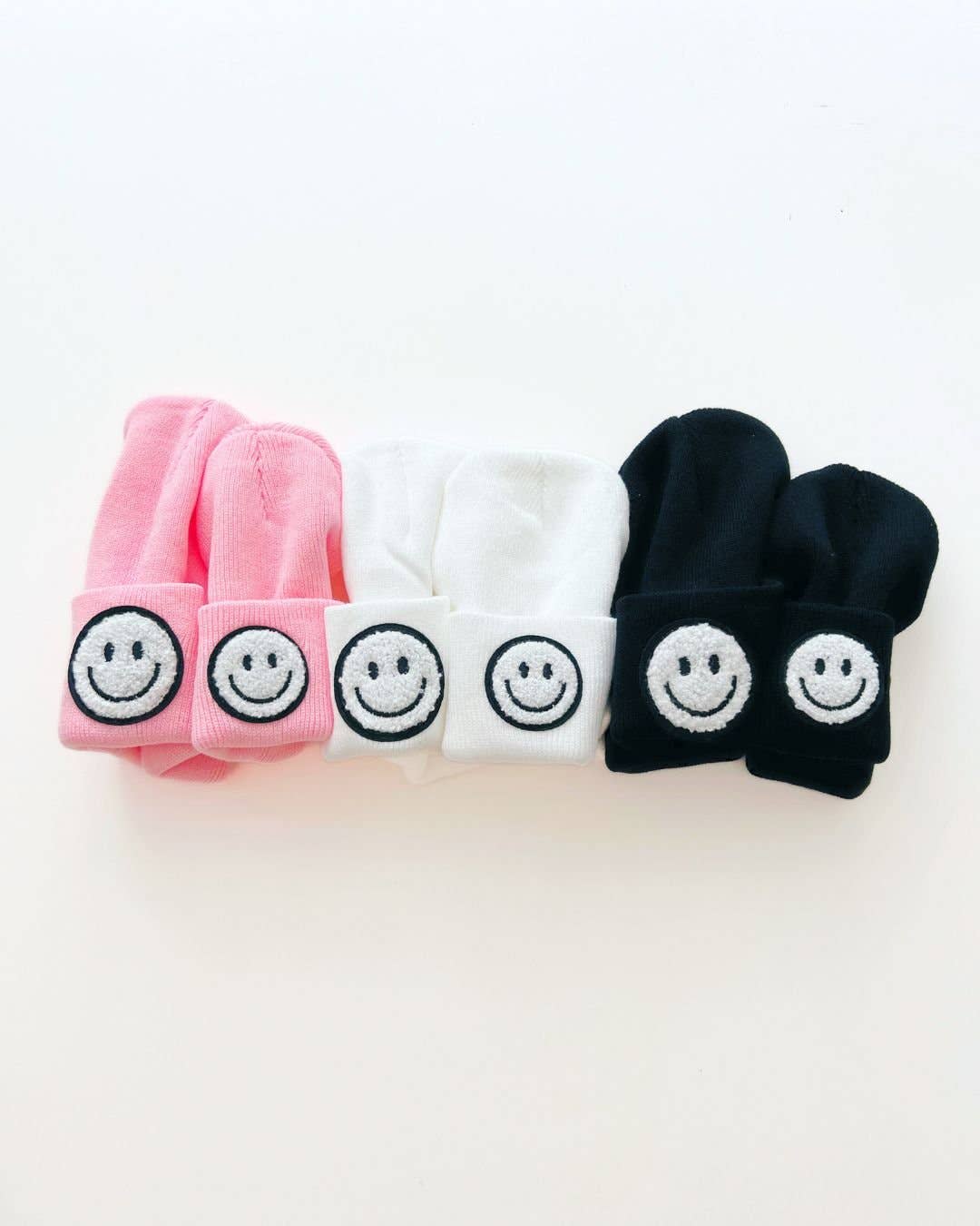 Smiley Baby & Kids' Beanie | White: Toddler