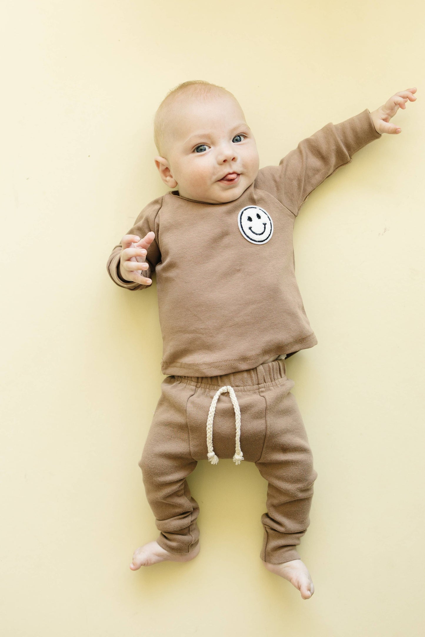 Lounge Set | Smiley Mocha: 12-18M