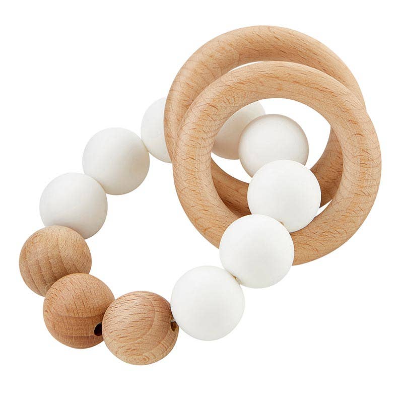 Silicone Teether - White