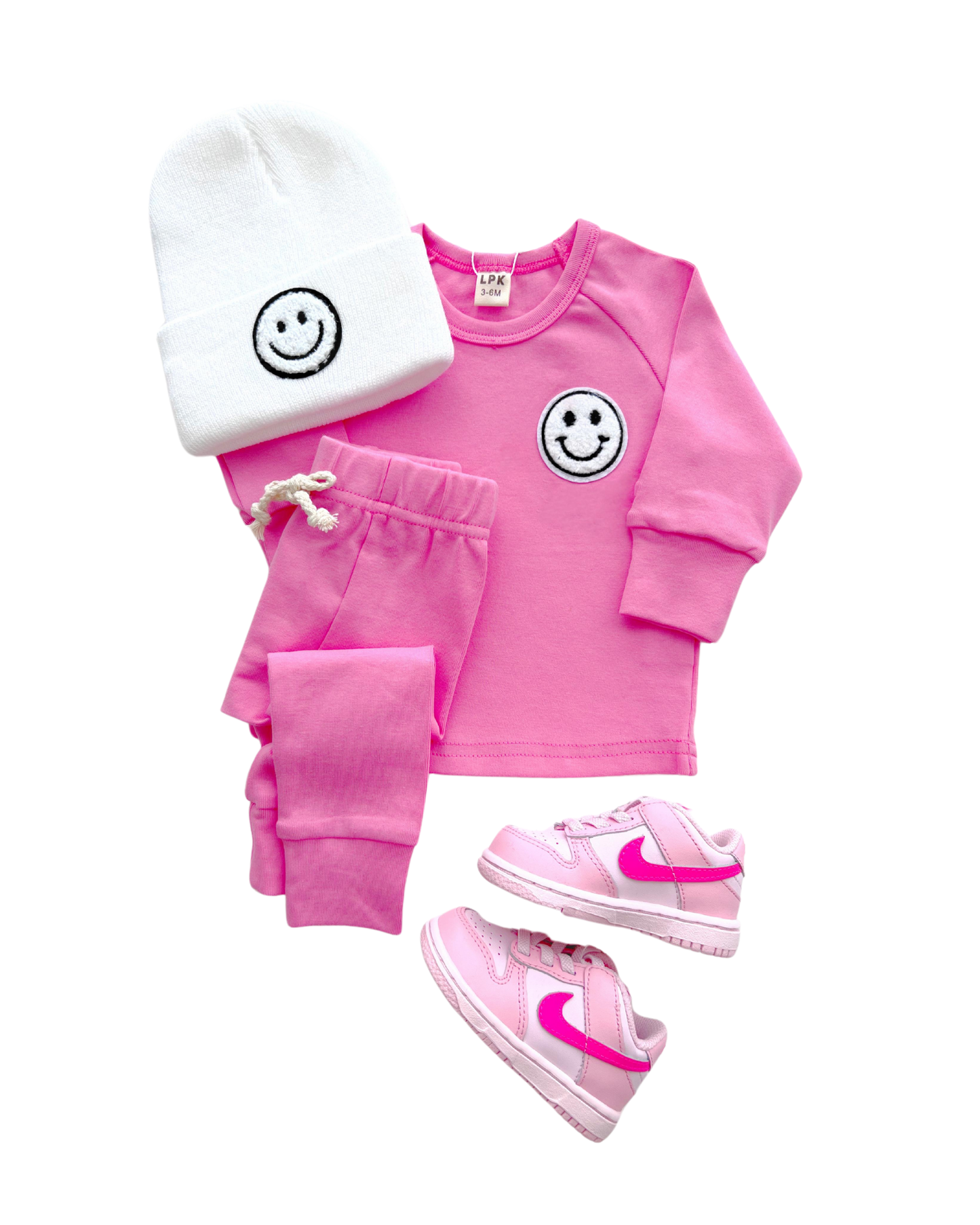 Lounge Set | Smiley Bubble Gum: 3-6M