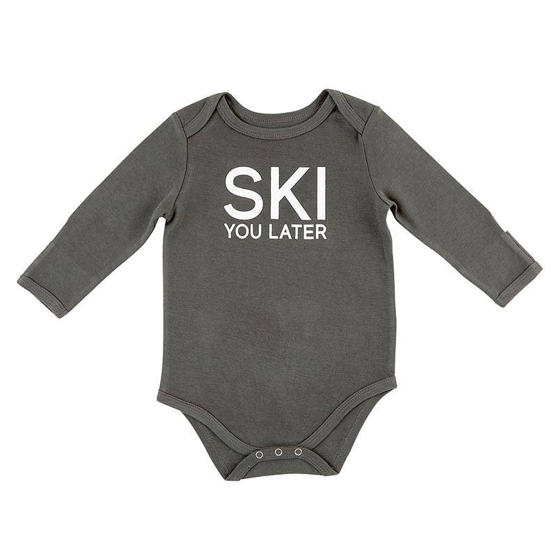 Winter Wonderland LS Snapshirt-Ski You Later 6-12 mo