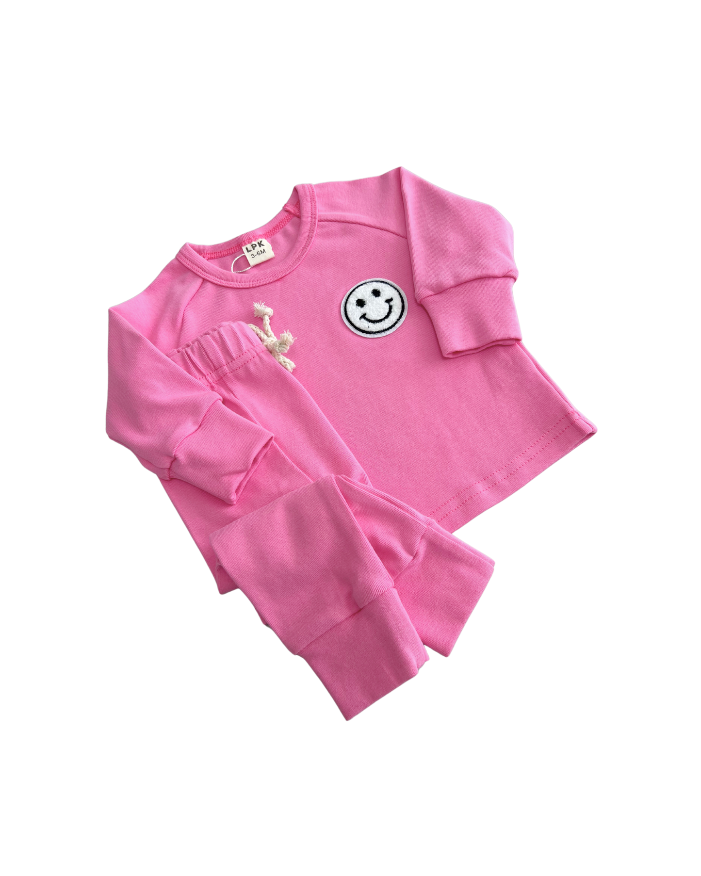 Lounge Set | Smiley Bubble Gum: 3-6M