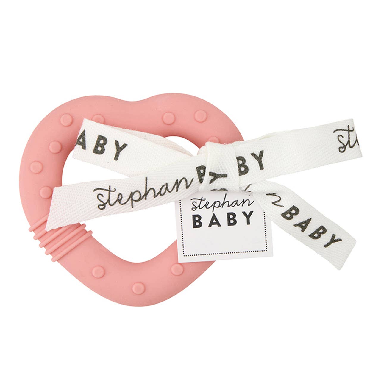 Teether - Pink Heart: Silicone / 3.5" Dia